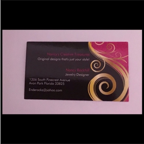 Artisan Crafted Peach Glass and Rhinestone Repurposed Studs - Picture 3 of 3